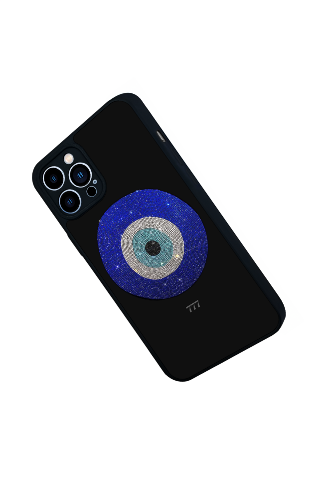 iPhone 13 Pro Max Uyumlu Nazar Tasarımlı Glossy Premium Kılıf