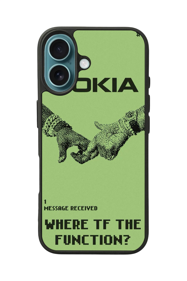 iPhone 16 Uyumlu Nokia Tasarımlı Glossy Premium Kılıf