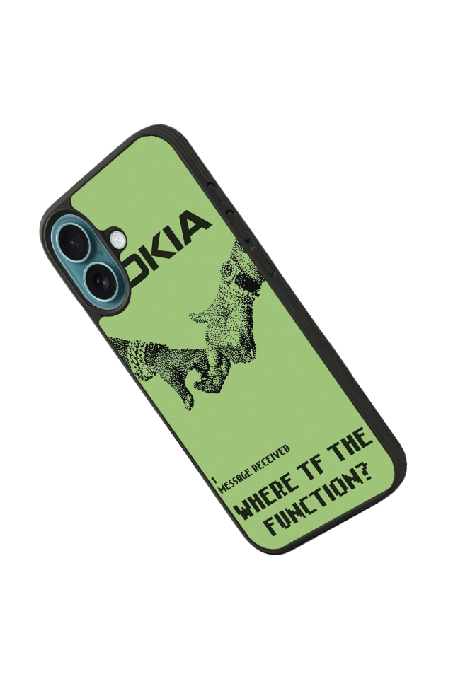 iPhone 16 Uyumlu Nokia Tasarımlı Glossy Premium Kılıf