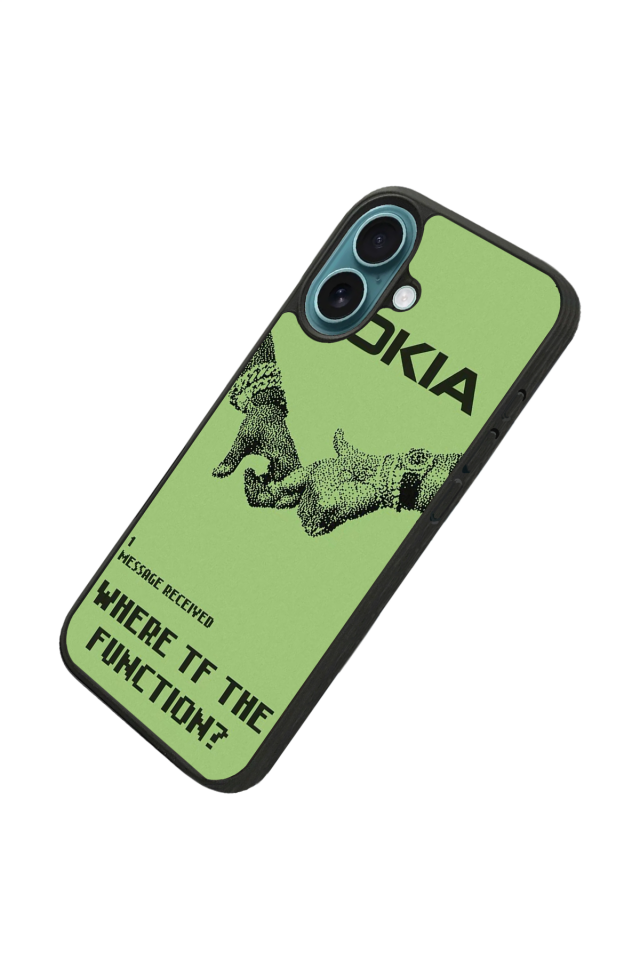 iPhone 16 Uyumlu Nokia Tasarımlı Glossy Premium Kılıf