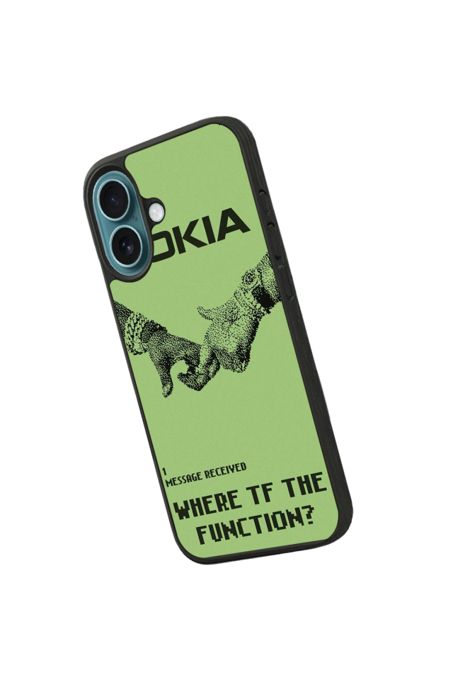 iPhone 16 Uyumlu Nokia Tasarımlı Glossy Premium Kılıf