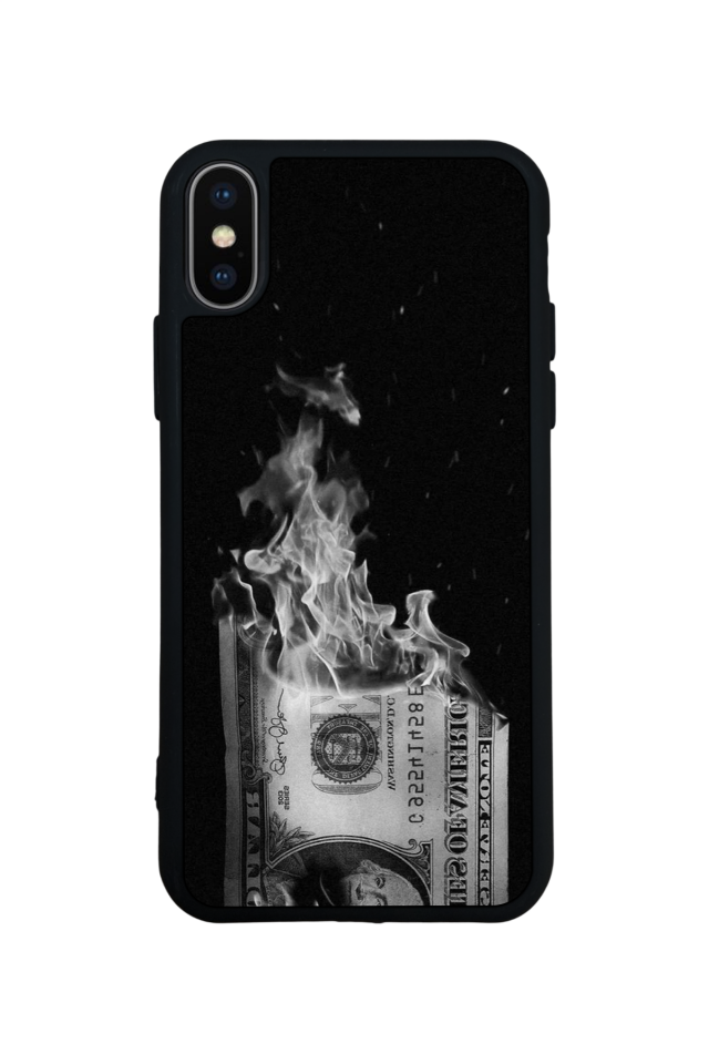 iPhone X/ XS Uyumlu Para Tasarımlı Glossy Premium Kılıf