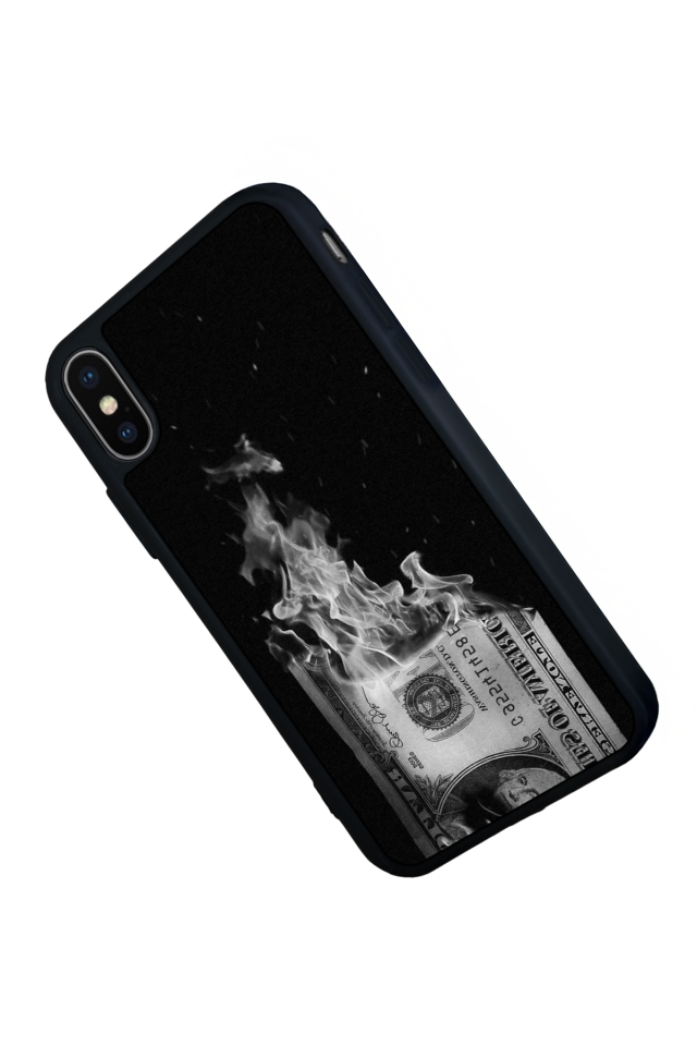 iPhone X/ XS Uyumlu Para Tasarımlı Glossy Premium Kılıf
