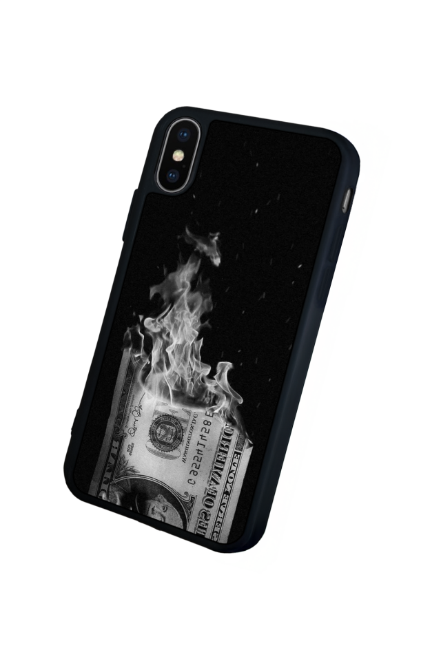 iPhone X/ XS Uyumlu Para Tasarımlı Glossy Premium Kılıf