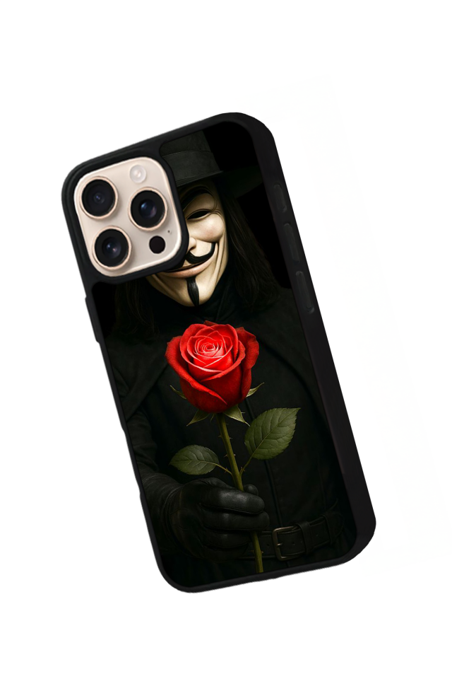 iPhone 15 Pro Uyumlu Vendetta Tasarımlı Glossy Premium Kılıf