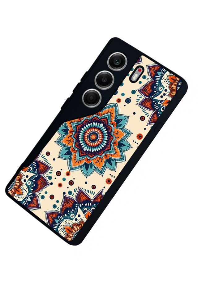 Tecno Camon 40 Uyumlu Mandaal Tasarımlı Glossy Premium Kılıf