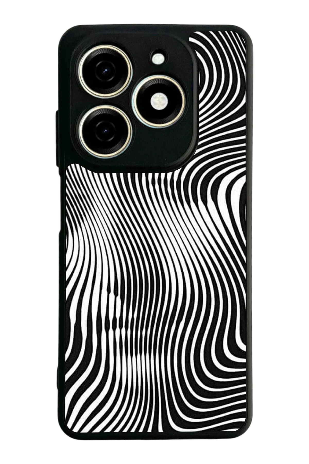 Tecno Spark 20/20C Uyumlu Çizgi Sanatı Tasarımlı Glossy Premium Kılıf