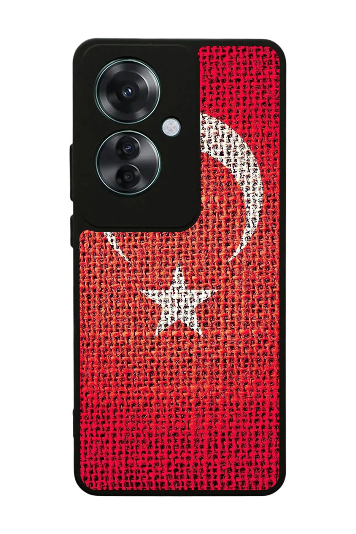 Oppo Reno 11F Uyumlu Türk Bayragi Tasarımlı Glossy Premium Kılıf