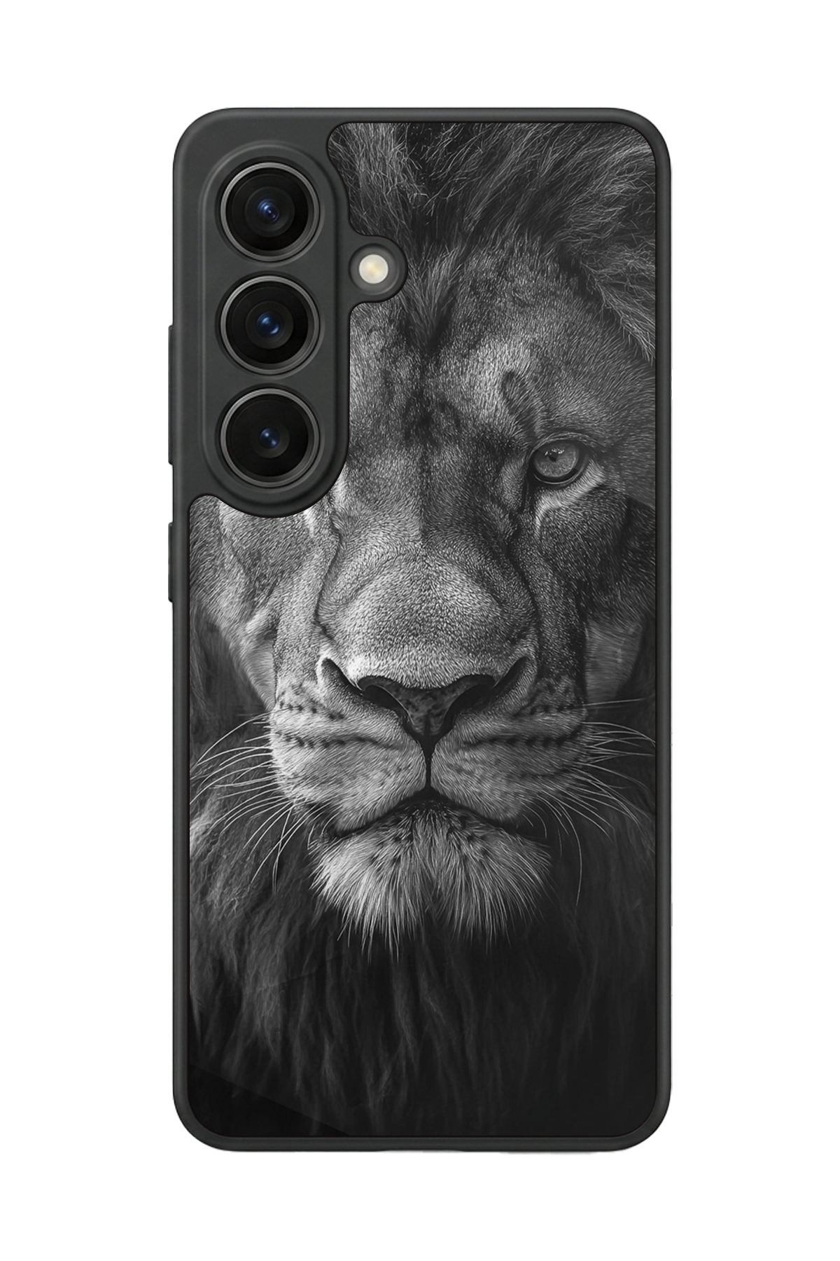 Samsung Galaxy S26 Uyumlu Aslan Tasarımlı Glossy Premium Kılıf