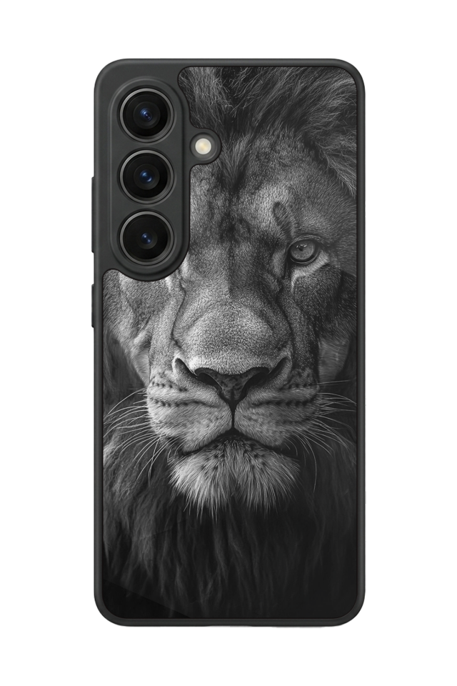 Samsung Galaxy S26 Uyumlu Aslan Tasarımlı Glossy Premium Kılıf