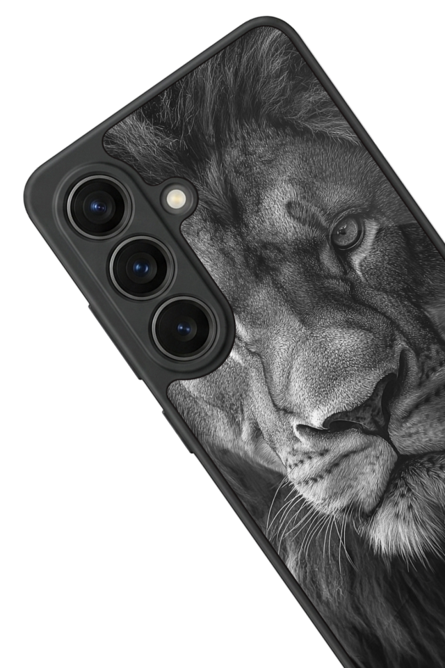 Samsung Galaxy S26 Uyumlu Aslan Tasarımlı Glossy Premium Kılıf
