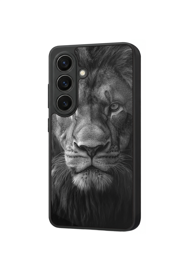 Samsung Galaxy S26 Uyumlu Aslan Tasarımlı Glossy Premium Kılıf