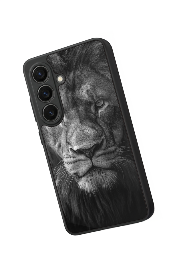 Samsung Galaxy S26 Uyumlu Aslan Tasarımlı Glossy Premium Kılıf