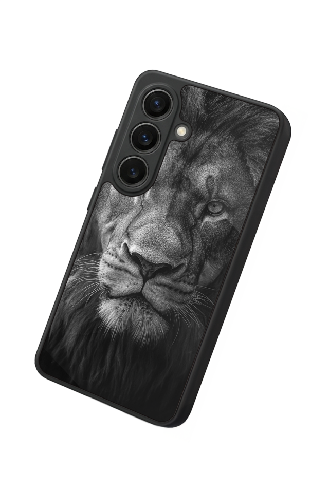 Samsung Galaxy S26 Uyumlu Aslan Tasarımlı Glossy Premium Kılıf
