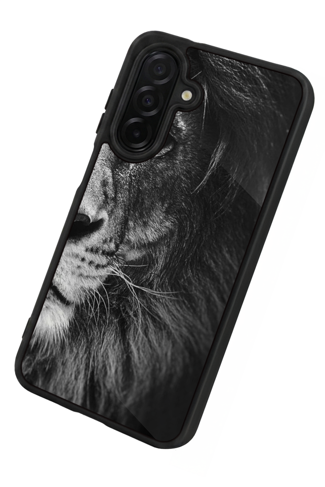 Samsung Galaxy A36 Uyumlu Aslan Tasarımlı Glossy Premium Kılıf