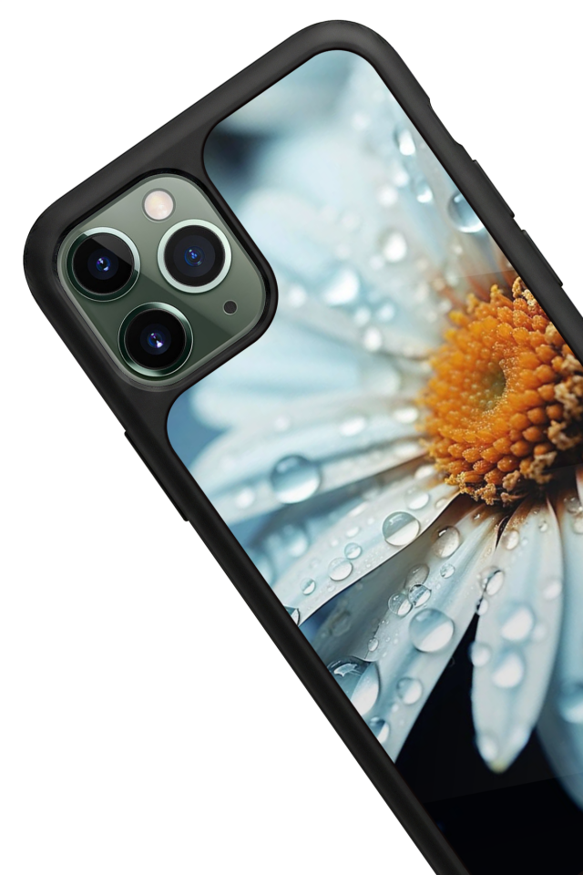 iPhone 11 Pro Uyumlu Cicek Tasarımlı Glossy Premium Kılıf