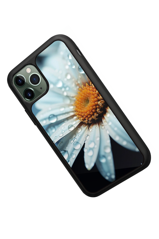 iPhone 11 Pro Uyumlu Cicek Tasarımlı Glossy Premium Kılıf