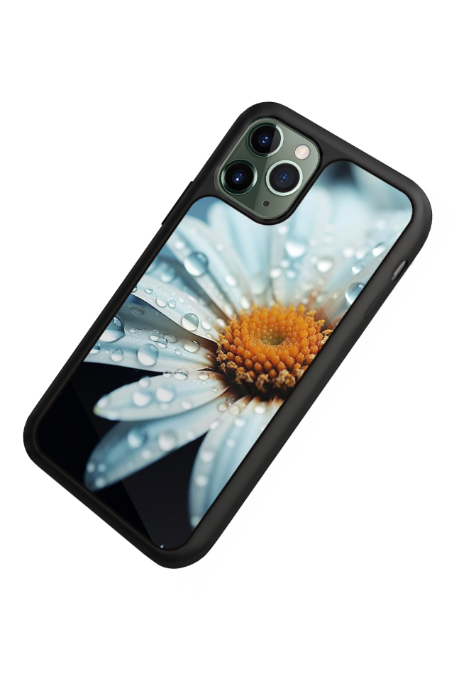 iPhone 11 Pro Uyumlu Cicek Tasarımlı Glossy Premium Kılıf