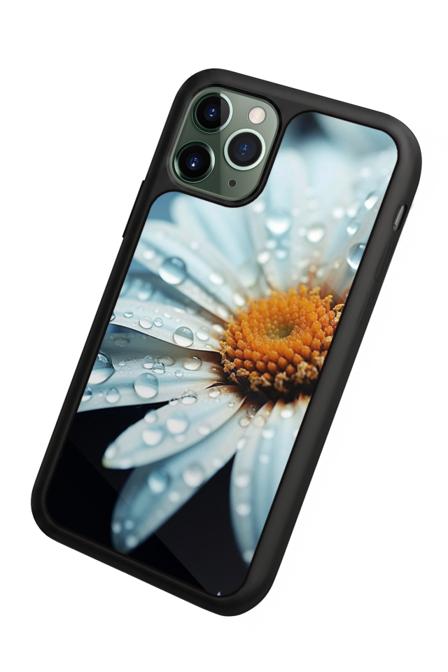 iPhone 11 Pro Uyumlu Cicek Tasarımlı Glossy Premium Kılıf