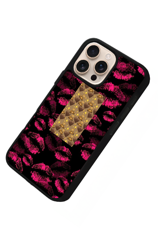 iPhone 15 Pro Max Uyumlu Dudak Tasarımlı Glossy Premium Kılıf
