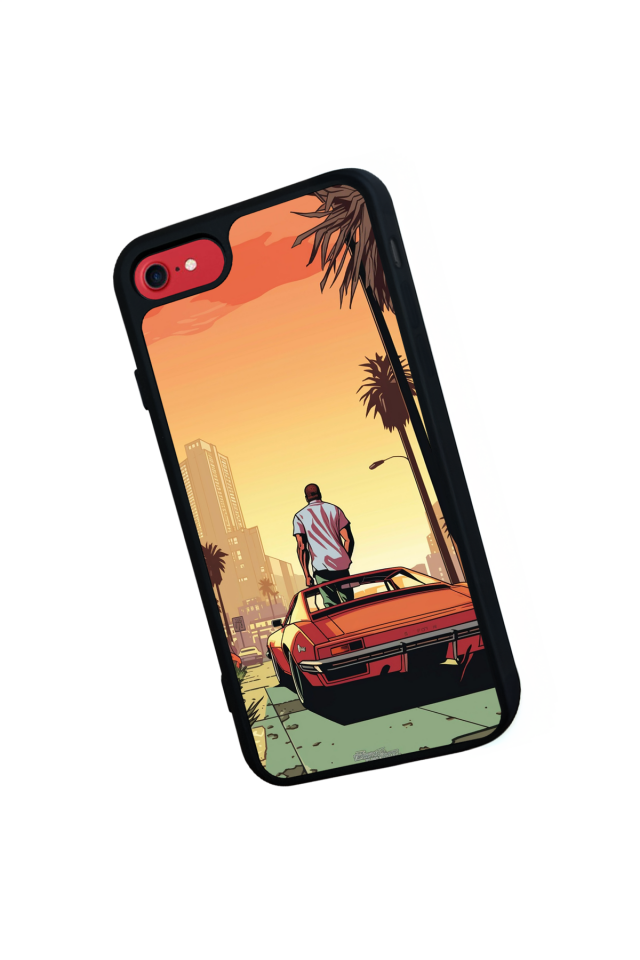 iPhone 8 Uyumlu GTA Tasarımlı Glossy Premium Kılıf