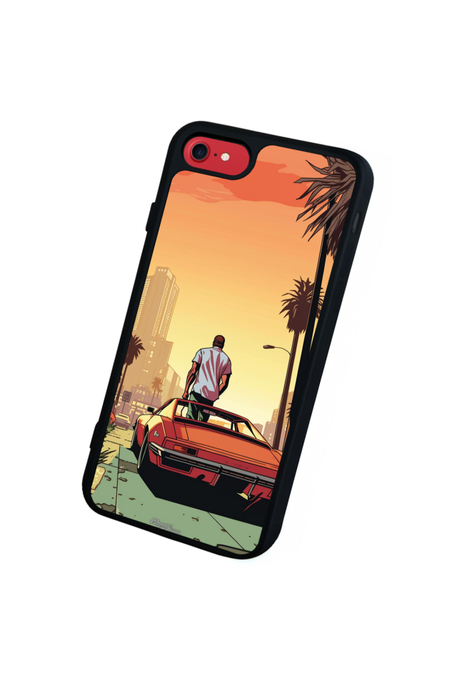 iPhone 8 Uyumlu GTA Tasarımlı Glossy Premium Kılıf