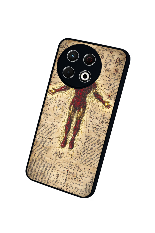 Tecno Spark 30 Pro Uyumlu  Iron Man ( Demir Adam ) Tasarımlı Glossy Premium Kılıf