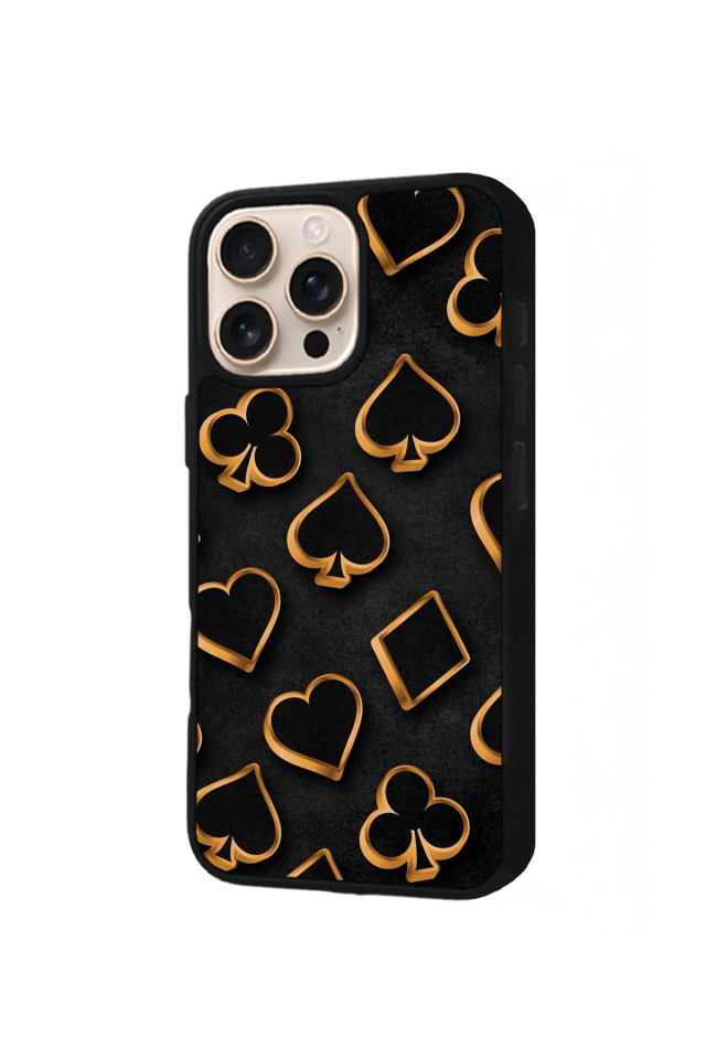 iPhone 16 Pro Max Uyumlu Kart Tasarımlı Glossy Premium Kılıf