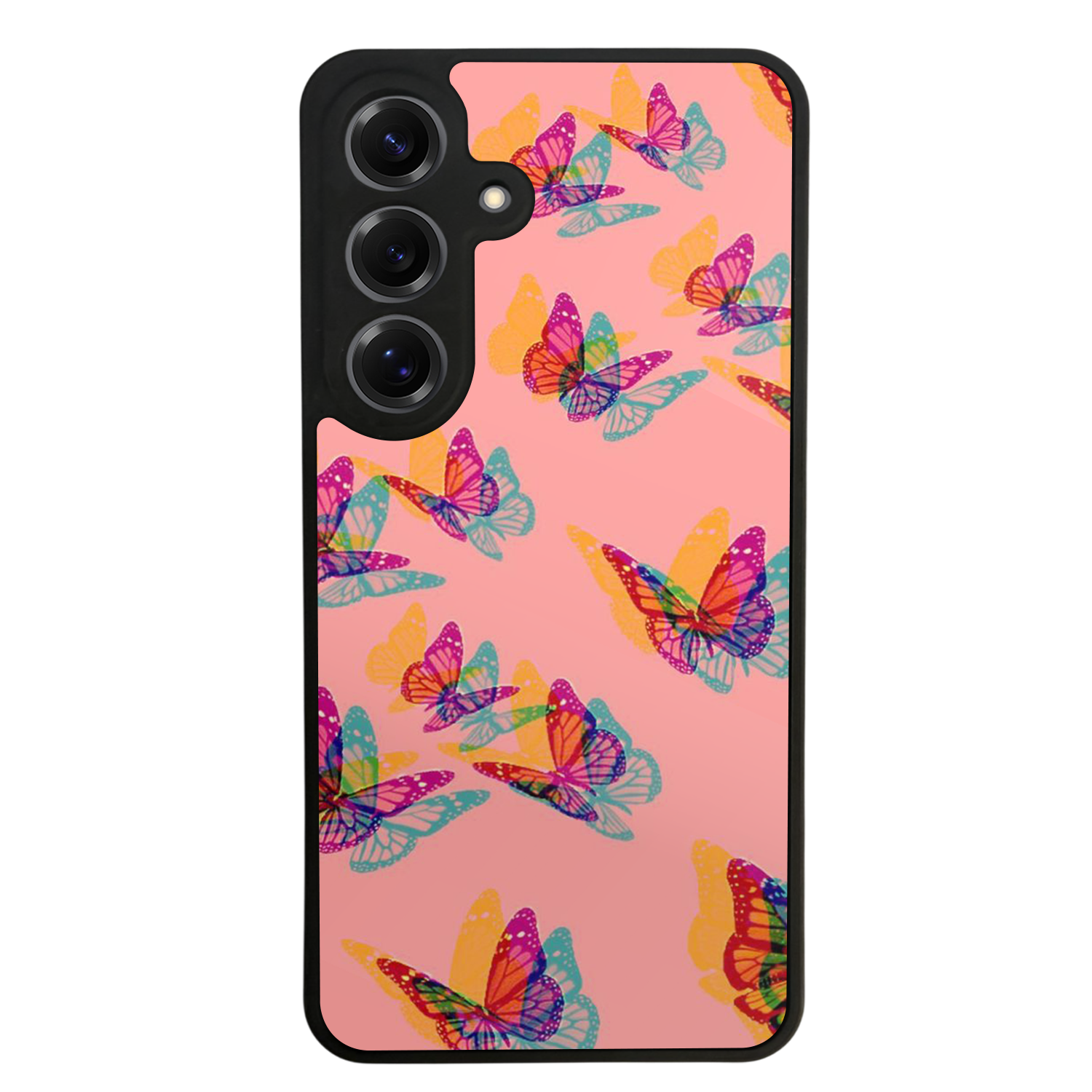Samsung Galaxy S25 Uyumlu Kelebek Tasarımlı Glossy Premium Kılıf