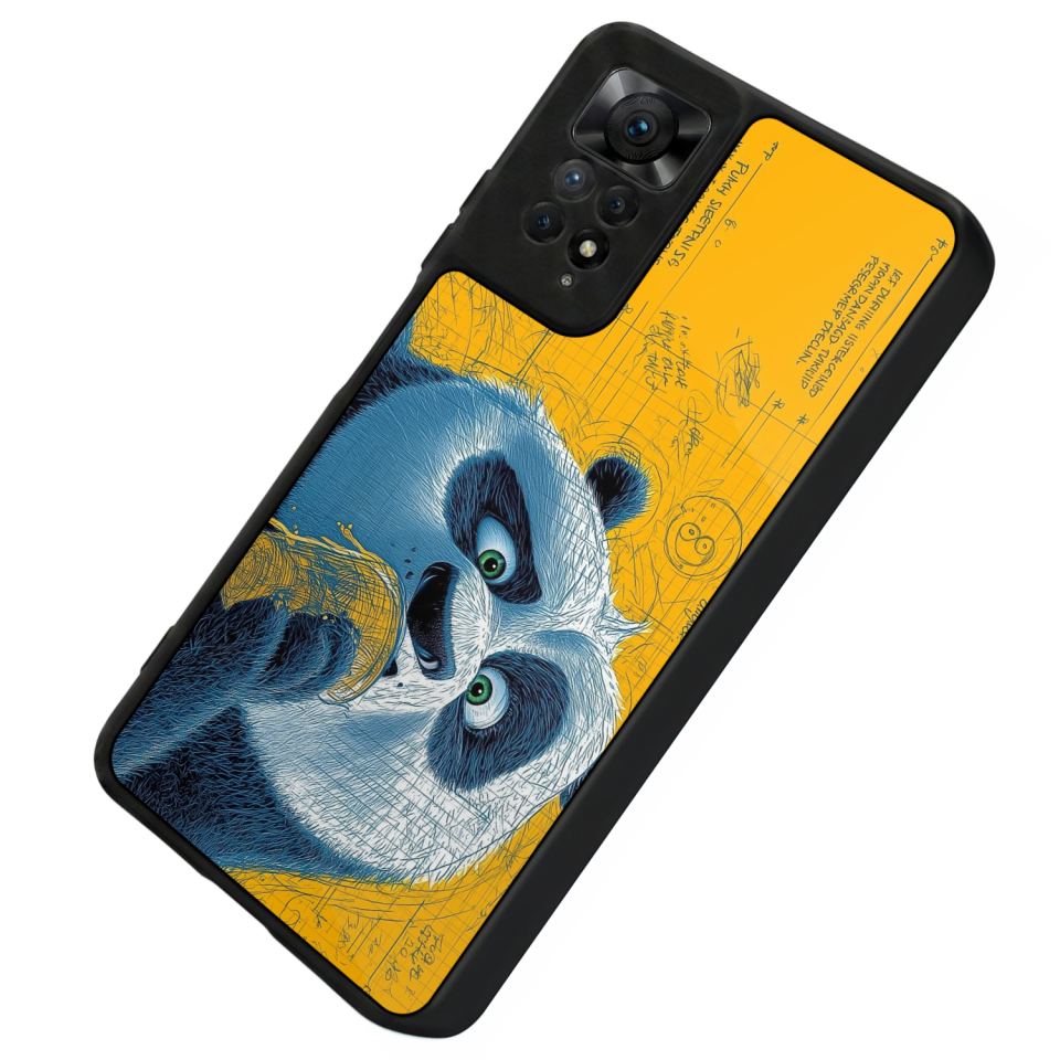 Xiaomi Redmi Note 12 Pro Uyumlu Kung Fu Panda Tasarımlı Glossy Premium Kılıf