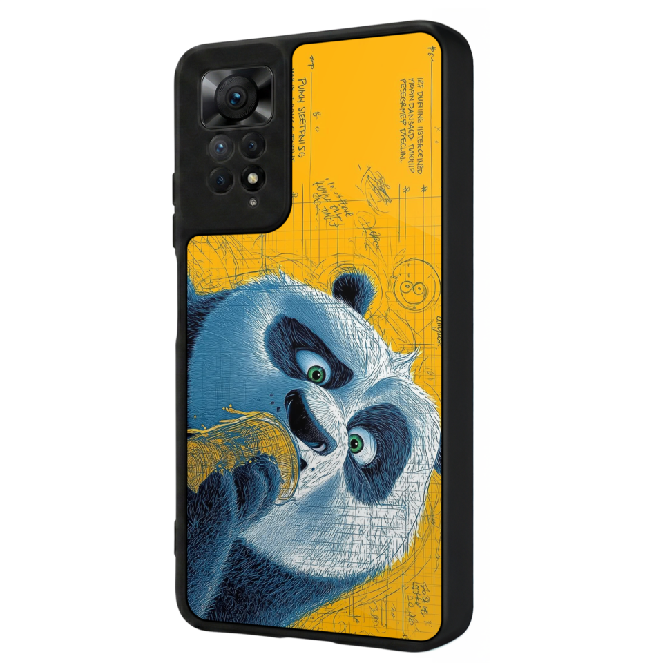 Xiaomi Redmi Note 12 Pro Uyumlu Kung Fu Panda Tasarımlı Glossy Premium Kılıf