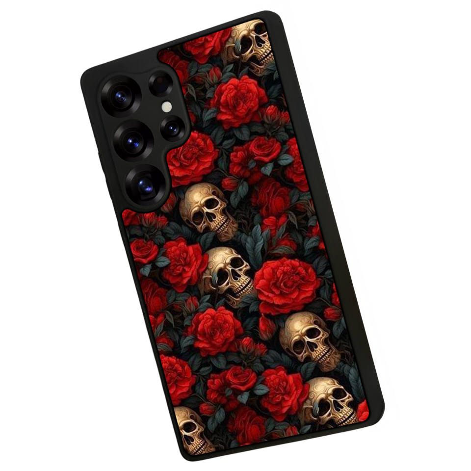 Samsung Galaxy S25 Ultra Uyumlu KuruKafa Tasarımlı Glossy Premium Kılıf