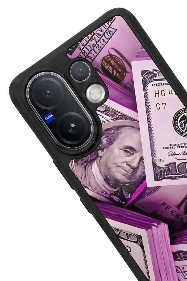 Vivo V60 Uyumlu Money Para Tasarımlı Glossy Premium Kılıf
