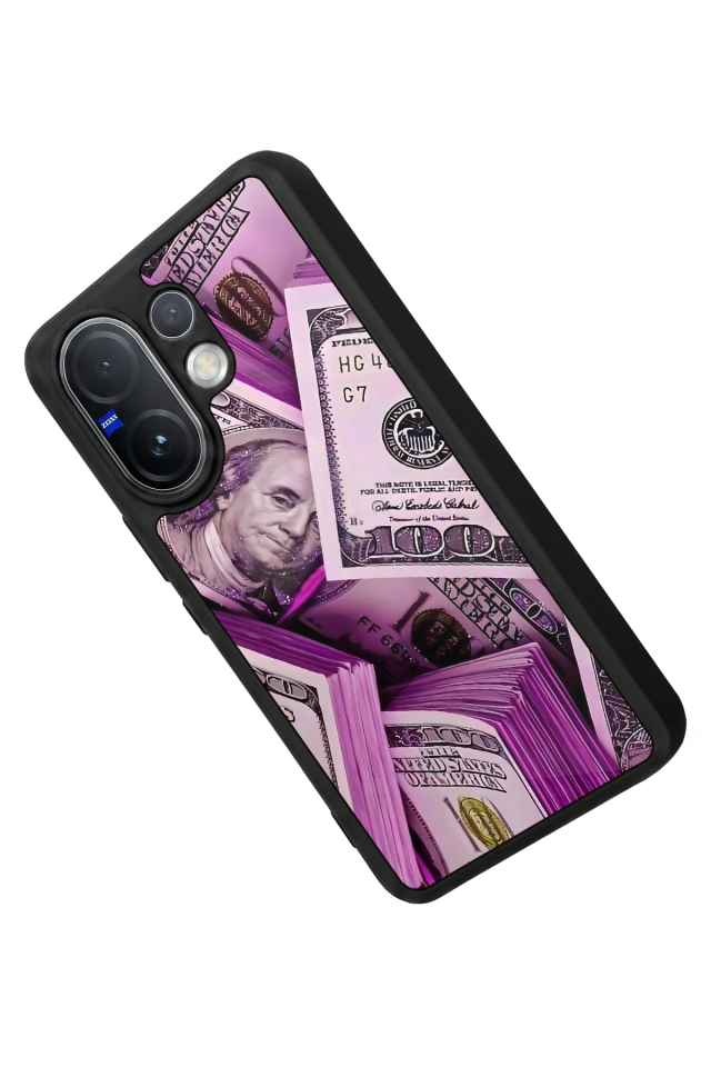 Vivo V60 Uyumlu Money Para Tasarımlı Glossy Premium Kılıf