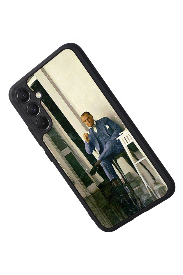 Samsung Galaxy M34 Uyumlu Mustafa Kemal Ataturk Tasarımlı Glossy Premium Kılıf