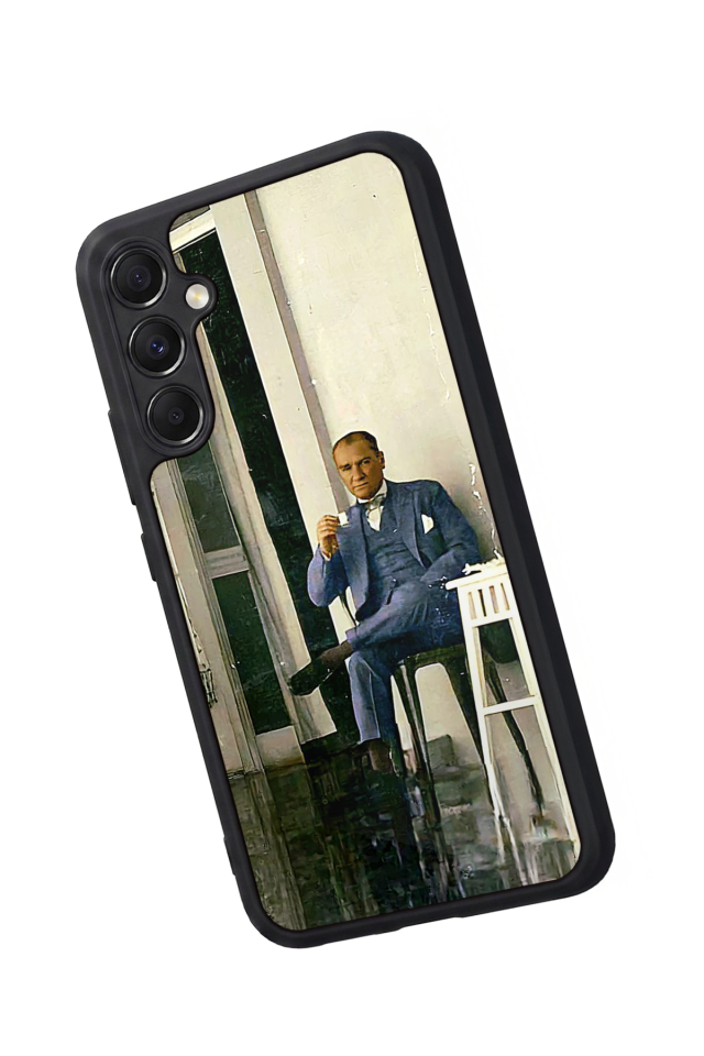 Samsung Galaxy M34 Uyumlu Mustafa Kemal Ataturk Tasarımlı Glossy Premium Kılıf