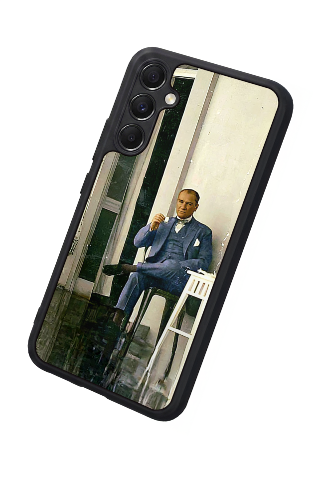 Samsung Galaxy M34 Uyumlu Mustafa Kemal Ataturk Tasarımlı Glossy Premium Kılıf