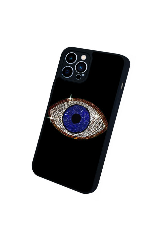 iPhone 13 Pro Max Uyumlu Nazar Tasarımlı Glossy Premium Kılıf