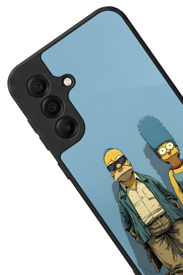Samsung Galaxy A17 Uyumlu The Simpsons Tasarımlı Glossy Premium Kılıf