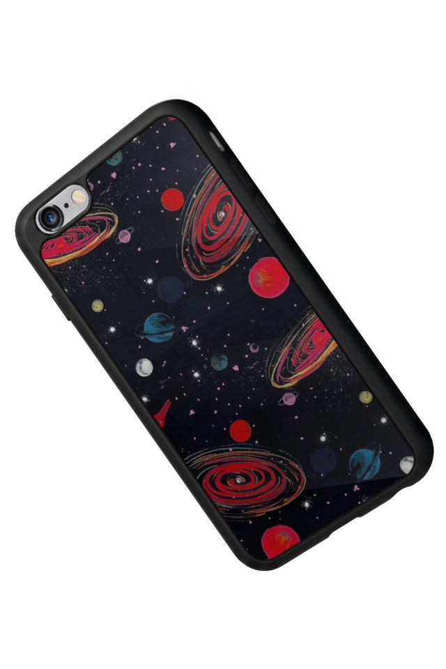 iPhone 6 Plus Uyumlu Uzay Tasarımlı Glossy Premium Kılıf