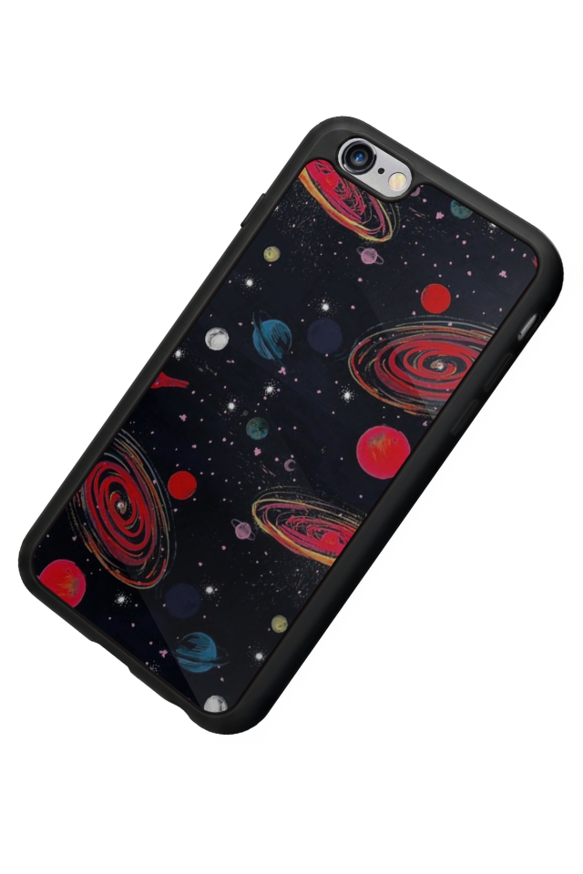 iPhone 6 Plus Uyumlu Uzay Tasarımlı Glossy Premium Kılıf