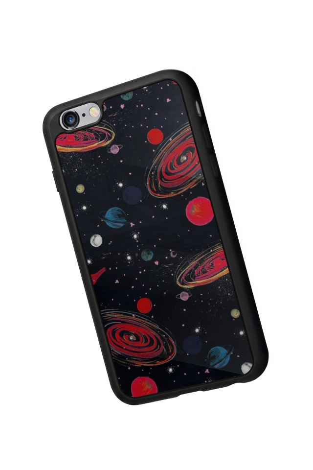 iPhone 6 Plus Uyumlu Uzay Tasarımlı Glossy Premium Kılıf
