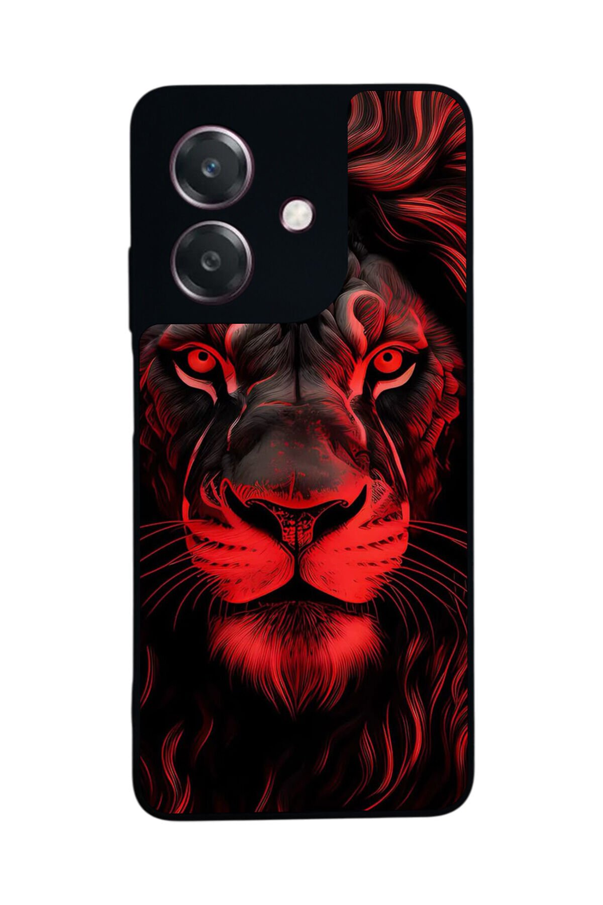 Oppo A3 5G Uyumlu Aslan Tasarımlı Glossy Premium Kılıf