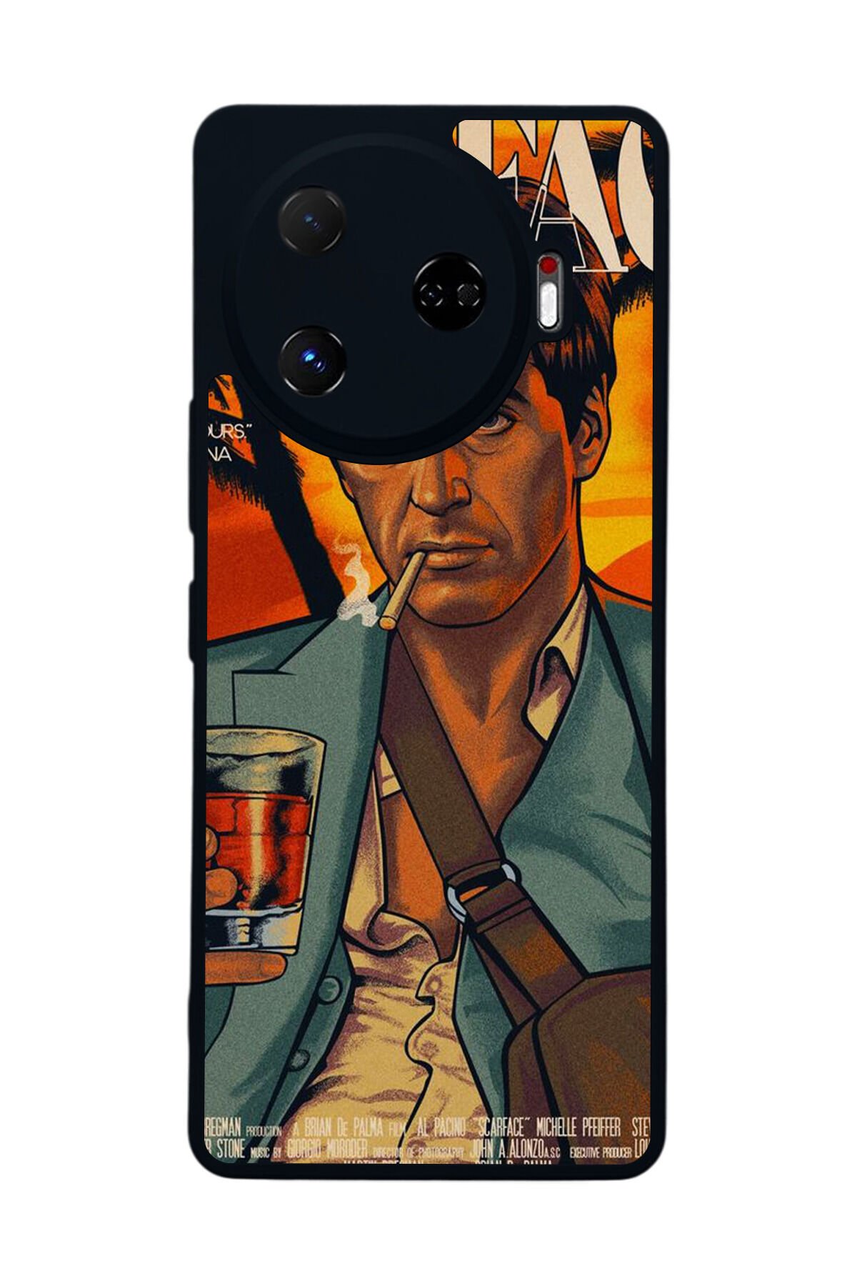 Tecno Camon 30 Pro Uyumlu Scarface Tasarımlı Glossy Premium Kılıf