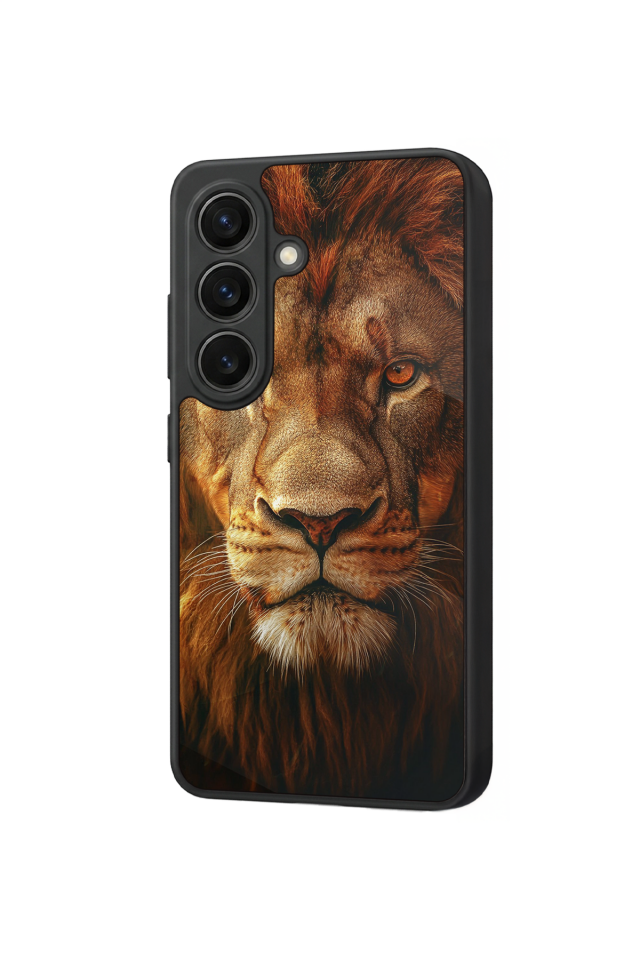 Samsung Galaxy S26 Uyumlu Aslan Tasarımlı Glossy Premium Kılıf