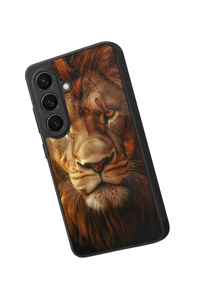 Samsung Galaxy S26 Uyumlu Aslan Tasarımlı Glossy Premium Kılıf