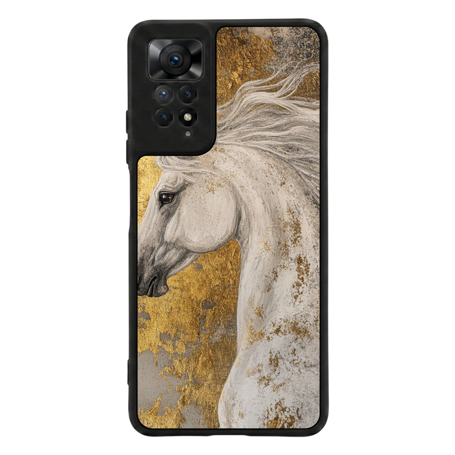 Xiaomi Redmi Note 11 Pro Uyumlu At Horse Tasarımlı Glossy Premium Kılıf