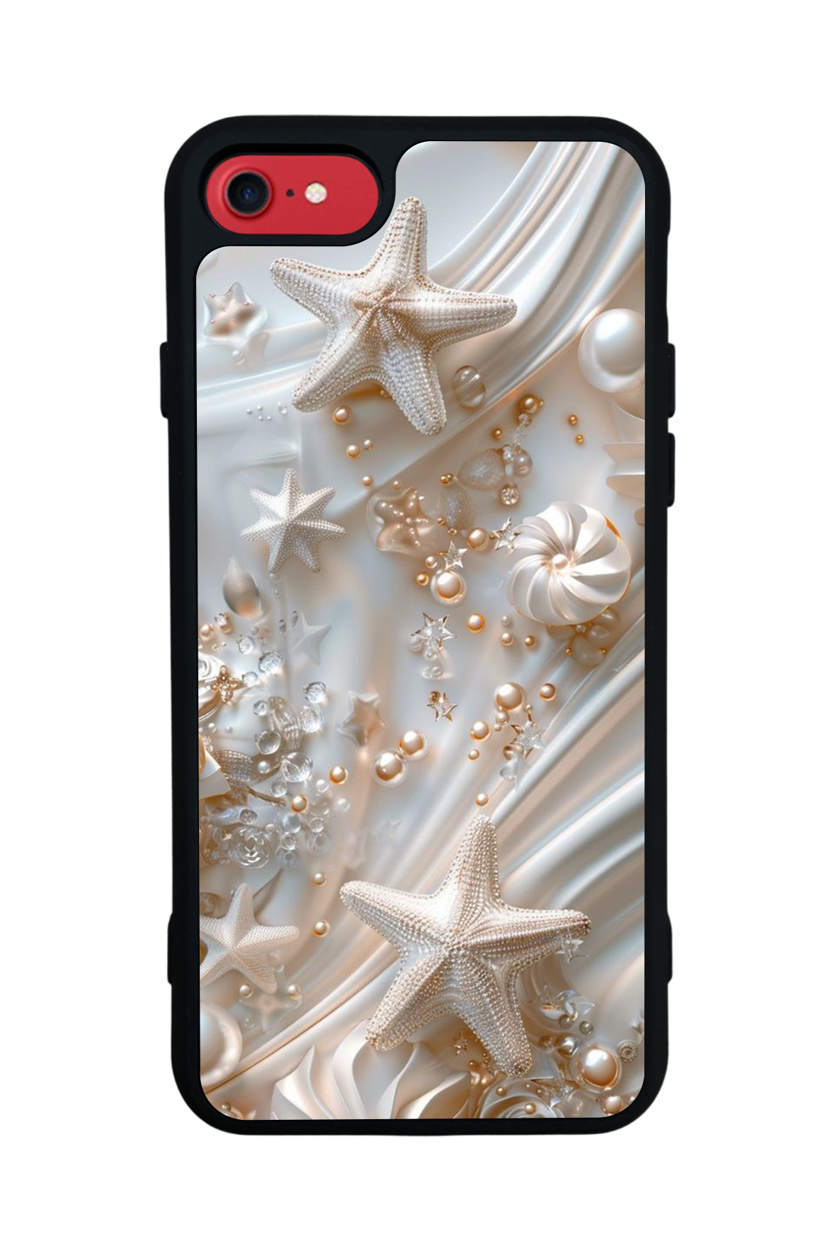 iPhone 7 Uyumlu  İnci Tasarımlı Glossy Premium Kılıf