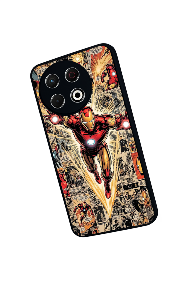 Tecno Spark 30 Pro Uyumlu  Iron Man ( Demir Adam ) Tasarımlı Glossy Premium Kılıf
