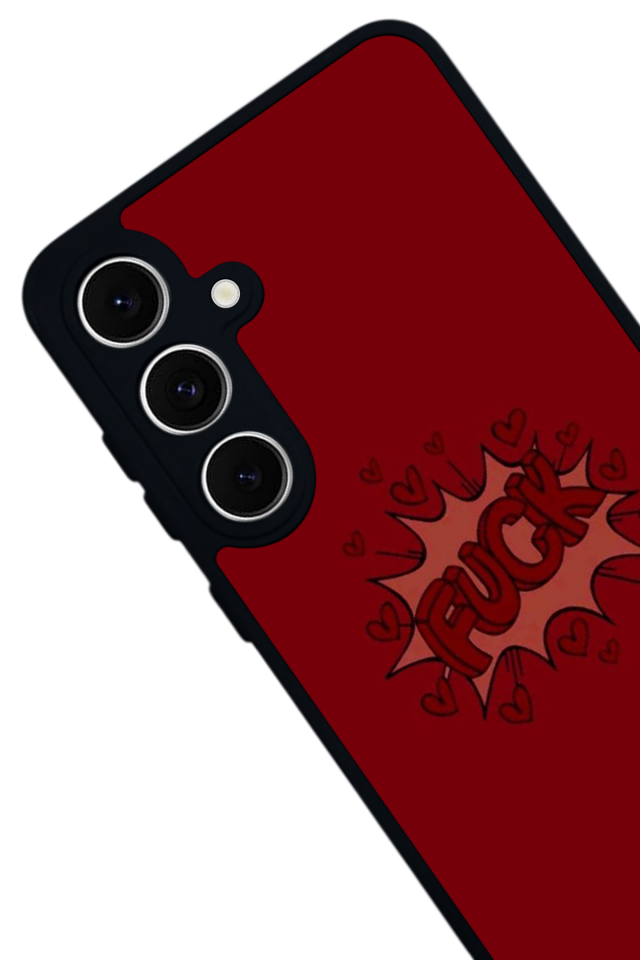 Samsung Galaxy S24 FE Uyumlu Kalp Love Tasarımlı Glossy Premium Kılıf